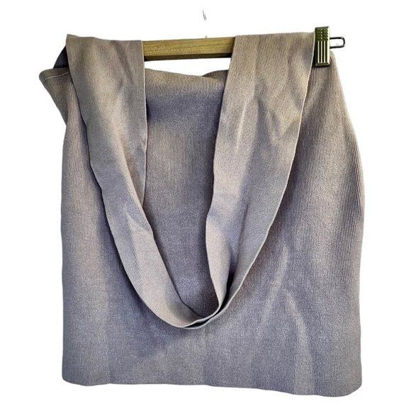 Reitmans Ribbed Top with Crossover Halter Neckline Blush Size XXL - Picture 4 of 8